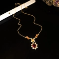 Necklace Gold-Red