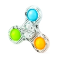 Fidget spinner motivo dollaro con bolle sensoriali blu verde e arancione - Stampa Banconota