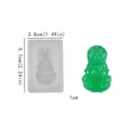 Buddha statue resin silicone mold with 1cm thickness for DIY jewelry pendant making - Guan Yin Pendant