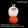 Large DIY pumpkin silicone mold for handmade candles and soaps with scale measurements - 3# Large Pumpkin / Clear