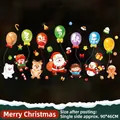 Christmas static window cling with Santa, reindeer and snowman, size 90x46cm sticker - XL6129 Merry Christmas