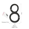 American style vintage black cast iron house number 8 with mounting screws - Large Flat Number-8 / Black