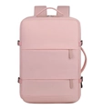 Mochila de viaje rosa para mujer, gran capacidad ligera bolsa de negocios con multiples bolsillos - Rosa