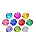Set of ten 40mm colorful acrylic diamond gems for kids toys and party decoration - 40mm (Mixed Colors)