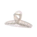 Large smoky grey jelly hair claw clip with gold spring for thick hair styling - 13cm Jelly Cross - Grey / Bulk (No Packaging)