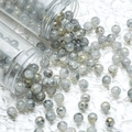 8mm-10mm white marbled beads with gold foil and black mineral spots for DIY jewelry - M108# Grey [10mm Gold Flecked]
