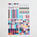 Set de 4 pegatinas funcionales para agenda semanal y organizador para los años 2026-2027 - Pegatinas Creativas Tipo B / A5
