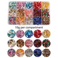 Kit di 15 scomparti di perline di vetro per creazione di gioielli fai da te colorati - Boxed 3 (15 scomparti)