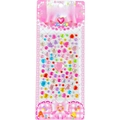Colorful 3D heart and round acrylic gem stickers for kids' DIY crafts and decoration - Heart Mini Colorful Gems / 8.5×21cm