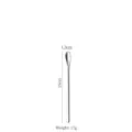 Mirror polished 304 stainless steel long handle coffee spoon 15cm length variant - 15cm Silver
