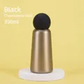 Bouteille isotherme 350ml en acier champagne avec un bouchon sphérique noir élégant - 350ml / Or Champagne