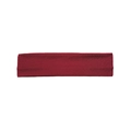 Elastic wide burgundy sports headband in high-stretch fabric for yoga and fitness - Burgundy