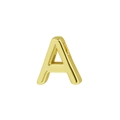 Polished 18k gold finish uppercase letter A pendant for DIY personalized necklaces - Letter A