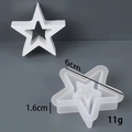 3D holle ster siliconen mal voor hars of gips handwerk met 6cm diameter maat - Ster-Klein