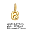 Vergoldeter Herzanhänger mit Buchstabe B und funkelnden eingesetzten Edelsteinen - Gold - Buchstabe B