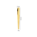 Goldener Eislöffel aus 304 Edelstahl, 12,5cm lang, minimalistischer Dessertlöffel - 410 Edelstahl/Klein / Gold