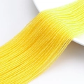 Macro shot of 32-facet yellow crystal glass beads showing polished textures and luster - 1MM String Approx 190pcs (Actual Size 2MM) / Gold