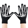 Gants de tricot squelette d'Halloween avec fonction tactile pour cosplay festif - Adulte Doigt Complet-Griffe d'os