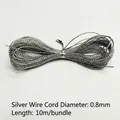 Filo metallico argento per decorazioni San Valentino diametro 0.8mm matassa da 10m - 10m/0.8mm / Filo d'argento