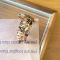 Acetate hair claw clip with brown leopard pattern for half-up hair styles - Dark Coffee Leopard