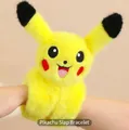 Plush Pikachu slap bracelet for kids with soft yellow faux fur and cute facial details - Cartoon Yellow Mouse Slap Bracelet