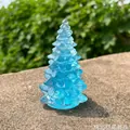Blue resin mini Christmas tree ornament for tabletop holiday decoration in Nordic ins style - 17 Sky Blue / Boxed 11x7x7cm