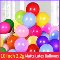 Colorful 10-inch matte latex heart balloons for wedding and party decorations - Matte Balloons (50pcs) / Matte Mixed Colors