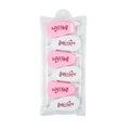 Set of 6 pink and white Morandi correction tapes in a portable clear PVC zipper pouch - Pink and White Heart
