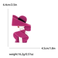 Spilla in acrilico Marilyn Monroe rosa da donna con dimensioni di 6,4 cm x 4,5 cm - Rosso