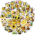 50er Pack niedliche Bienen-Aufkleber für DIY-Handwerk und wasserfeste Dekoration - 50 Stück Kleine Biene
