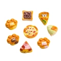 Ciondoli in miniatura in resina con pizza e toast per accessori capelli DIY e giocattoli - Misto