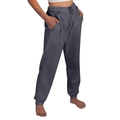 Classic dark gray joggers with drawstring waist and ribbed cuffs for a sleek sporty look - Dark Gray