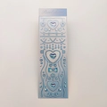 Blue and white gradient heart pearl chain decorative stickers for DIY crafting - Blue Crystal