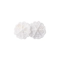 Barrettes à cheveux marguerite en crochet blanc faites à la main pour coiffure DIY - Blanc