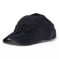 Black quick-dry sports baseball cap with mesh side panels and GAOFU lettering - Black Brand Print Style (B3)