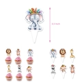 Topper per cupcake con animali della giungla per decorazioni di feste di compleanno - 12 Pezzi Topper per Cupcake