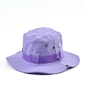 Purple outdoor boonie hat with breathable vents and reinforced woven band detail - Light Purple
