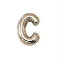 Ciondolo lettera C in acciaio inossidabile dorato lucido con finitura a specchio - Lettera C / Oro