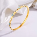 【134】blue Heart-shaped Diamond Bracelet