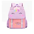 Zaino per bambine a tema unicorno viola e rosa per la scuola primaria con orecchie 3D - Viola