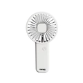 Portable handheld mini USB rechargeable ivory white desk fan with minimalist ABS design - F8 New Model (White)