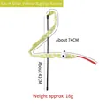 Interactive 74cm short rod cat wand toy featuring a yellow spotted plush snake design - Yellow Spotted Snake Short Wand