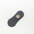 Dark grey low cut invisible cotton boat socks with ribbed texture for daily wear - Dark Gray