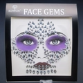 Sparkling 3D clear crystal face gems stickers for Halloween and festival makeup - ws015 Clear Illusion