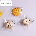 Süße Cartoon-Katze transparente Selbstklebe-Verpackungsbeutel 7x7+3cm 100 Stück Set - 7*7+3cm / Katze 3-in-1