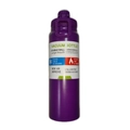 Purple stainless steel insulated water bottle with matte finish and portable handle - Deep purple