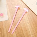 Pink creative gel pens set of 2 featuring cute 3D winged heart topper and sleek body - Pink Angel Wings