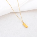 Minimalistische 18K vergulde roestvrijstalen ketting met een hanger van een vrouwelijk lichaam - Lichaam Hanger / Goud