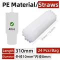 310mm*OD 10mm*ID 8mm (24 PE Straws/Bag)