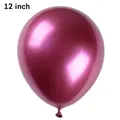 12 inch metallic wine red latex balloon for birthday and wedding party decorations - Metallic Magenta